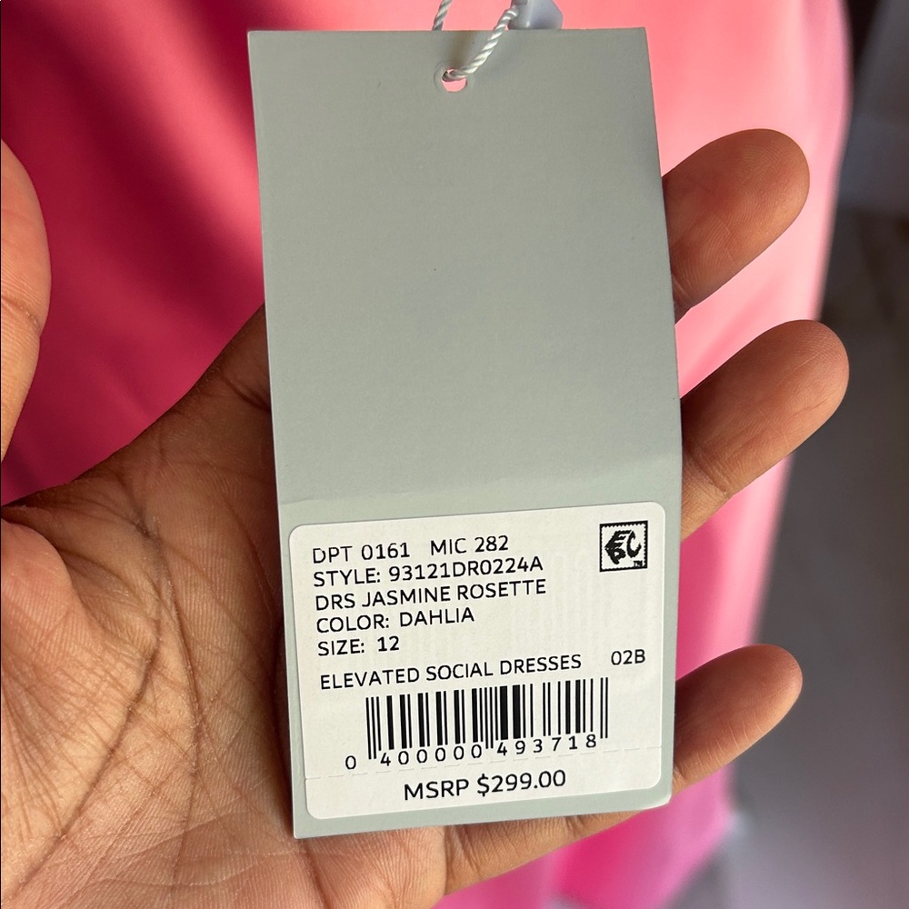 ANTONIO MELANI Pink Maxi Dress with Floral Detail - Picture 9 of 11